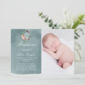 海ブルーウォーターカラーマルサラフローラバプテスマ 招待状 (スタンド正面)