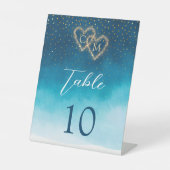 海ブルーウォーター波(モノグラム結婚) 台座サイン (正面)