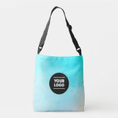 海ブルーカスタマイズロゴ クロスボディバッグ (裏面)