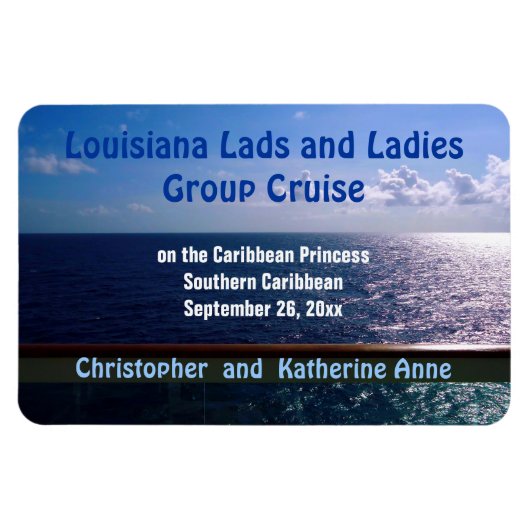 海ブルーカスタムドアマーカー磁石 マグネット (横)