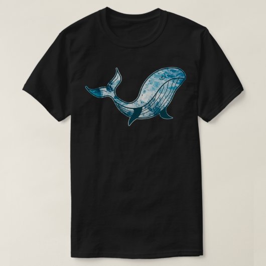 海ブルークジラ Tシャツ (デザイン正面)