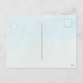 海ブルーグリーンウォーター色透明オリジナル シーズンポストカード (裏面)