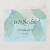 海ブルーグリーンウォーター色透明オリジナル シーズンポストカード (正面)