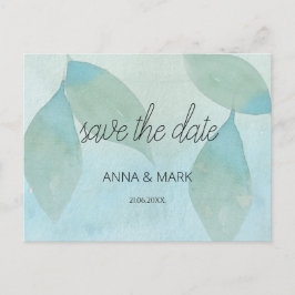 海ブルーグリーンウォーター色透明オリジナル シーズンポストカード