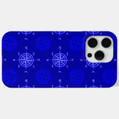 海ブルーコンパスバラ Case-Mate iPhoneケース (裏面 (横))