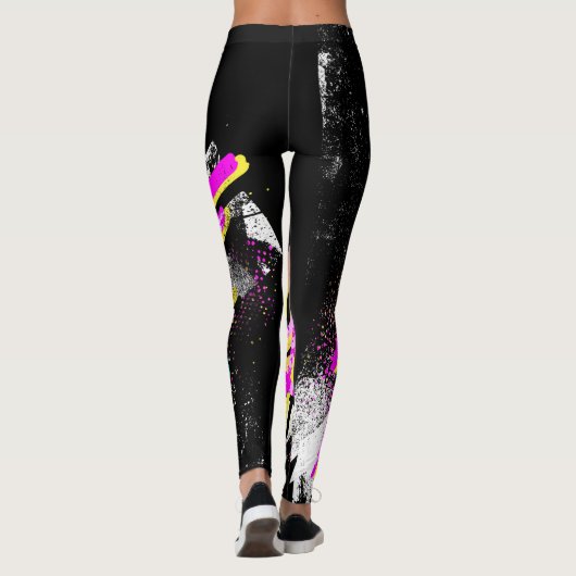 海ブルーシャーク80年代90年代グランジファッション レギンス (裏面)