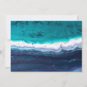 海ブルースアブストラクト 招待状 (裏面)