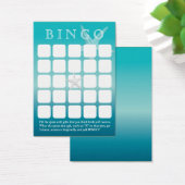 海ブルースターフィッシュ5x5ブライダルシャワービンゴカード (デスク)