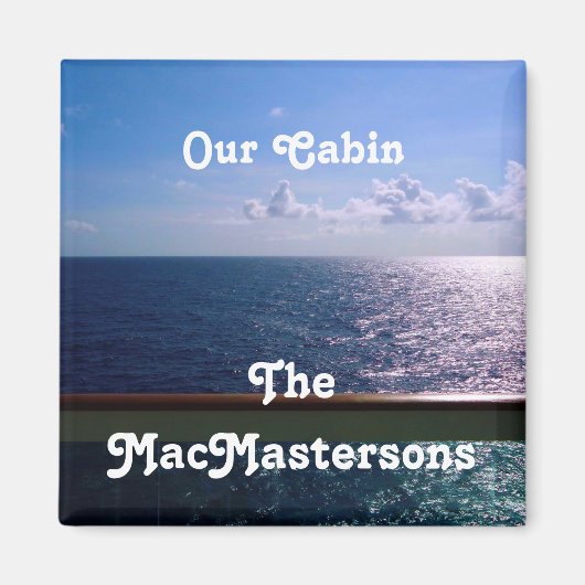 海ブルーステートルームドアマーカー マグネット (正面)