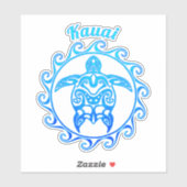 海ブルートライバルタートルカウアイ シール (シート)