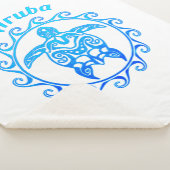 海ブルートリバルタートルアルバ シェルパブランケット (3/4)