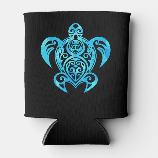 海ブルートリバルハワイアンシータートル 缶クーラー (正面)