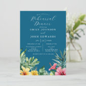 海ブルートロピカルフラワーリハーサルディナー 招待状 (スタンド正面)