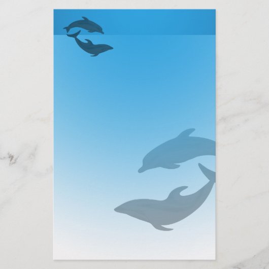 海ブルードルフィンズスタフィック 便箋 (正面)
