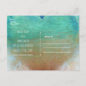 海ブルーハートグランジビーチトロピカル 案内ポストカード (裏面)