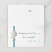 海ブルーヒトデとサンドドル プレイスカード (外部開封)