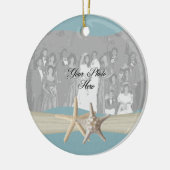 海ブルーヒトデの写真 セラミックオーナメント (左)