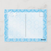 海ブルービーチ結婚式日付の保存 ポストカード (裏面)
