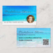 海ブルーフォトトラベルプロフェッショナル名刺 名刺 (正面/裏面)