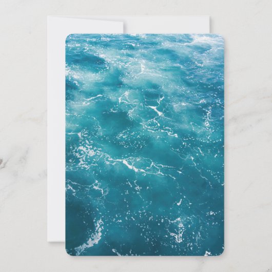 海ブルーフローラ保存日付 セーブザデート (裏面)