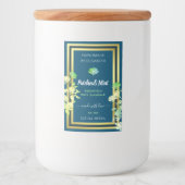 海ブルーフローラ製品パッケージラベル金ゴールド フードラベル (正面)