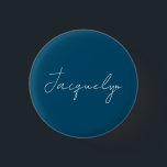 海ブループレーンエレガントミニマモダンリスト名 缶バッジ<br><div class="desc">自分を代表モダンしてエレガントデザイン。このテンプレートは全カスタマイズてのプロフェッショナルの職業に合わせることができる。</div>