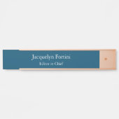 海ブループレーンエレガントミニマモダンリスト サインプレート (正面)