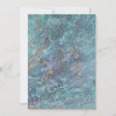 海ブルーマーブルモダン60thバースデーパーティー 招待状 (裏面)