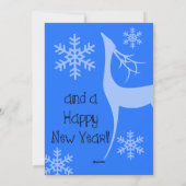 海ブルーメリークリスマスフォトホリデーカード シーズンカード (裏面)