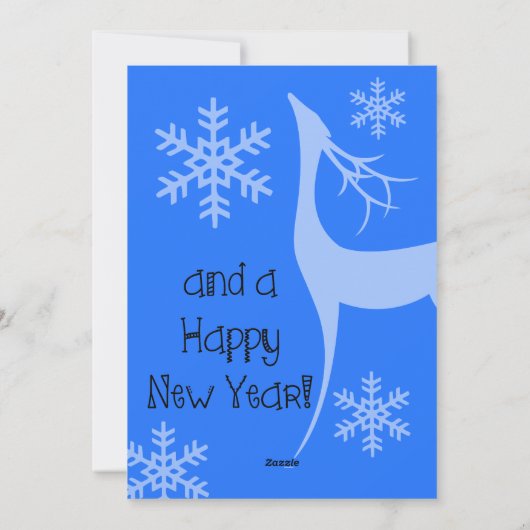 海ブルーメリークリスマスフォトホリデーカード シーズンカード (裏面)