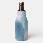 海ブルーレトロ絞り染め ボトルクーラー (ボトル正面)