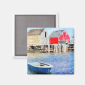 海ブルーロック魚釣りシャックス マグネット (正面/裏面)