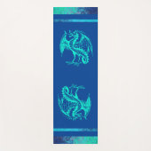 海ブルーワイルドドラゴンヨガマット ヨガマット (正面)