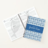 海ブルー名前をカスタムするニューリュウズお気に入りのレシピ ノートブック (内部)