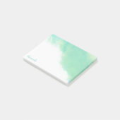 海ブルー抽象芸術水彩モノグラム ポストイット (アングル)