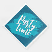 海ブルー抽象芸術絵を描ストロークパーティー時間 (コーナー)