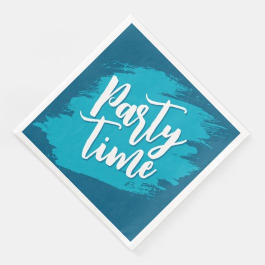 海ブルー抽象芸術絵を描ストロークパーティー時間 (コーナー)