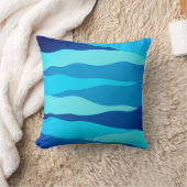 海ブルー装飾用クッション クッション (ブランケット)