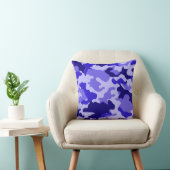 海ブルー迷彩柄装飾用クッション クッション (椅子)