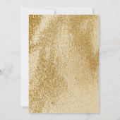 海ブルー金ゴールドアゲートウェディングシャワー招待状 (裏面)