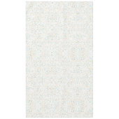 海ブルー金ゴールドサンドドット テーブルクロス (正面)