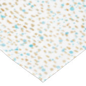 海ブルー金ゴールドサンドドット テーブルクロス (アングル)