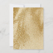 海ブルー金ゴールド瑪瑙バチェロレッテ招待状 招待状 (裏面)