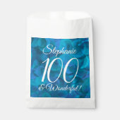 海ブルー100と素晴らしい誕生日パーティー フェイバーバッグ (正面)