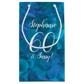 海ブルー60とサッシー誕生日パーティー スモールペーパーバッグ (裏面)