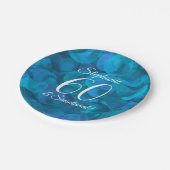 海ブルー60とセンセーショナルな誕生日パーティー ペーパープレート (アングル)