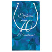 海ブルー70とセンセーショナルな誕生日パーティー スモールペーパーバッグ (裏面)