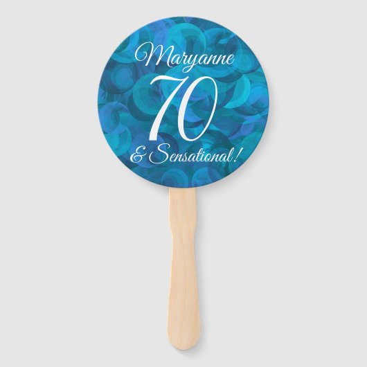 海ブルー70とセンセーショナルな誕生日パーティー ハンドファン (裏面)