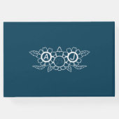 海ブルー&ホワイト結婚ズゲストブック ゲストブック (裏面)