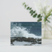 海ブルー/応答カード インビテーションポストカード (スタンド正面)